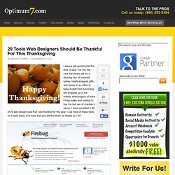 20 Tools Web Designers Should Be Thankful For This Thanksgiving