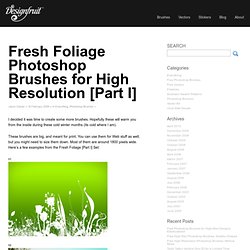 » Blog Archive » Fresh Foliage Photoshop Brushes for High Resolution [Part I]
