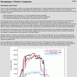 Designing a Cluster Computer