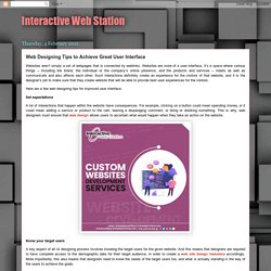 Web Designing Tips to Achieve Great User Interface