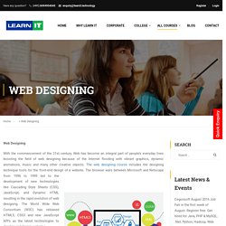 web designing course in bangalore