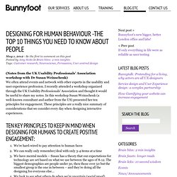 Articles, Demos & Blog » Designing for human behaviour -the top 10 things you need to know about people