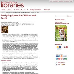Designing Space for Children and Teens