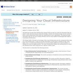 Designing Your Cloud Infrastructure