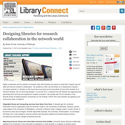 Designing libraries for research collaboration in the network world