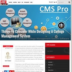 Things To Focus While Designing A College Management System
