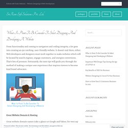 What Is Point To Be Consider To Select Designing And Developing A Website – SriRam Soft Solutions Pvt. Ltd.