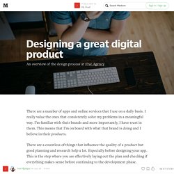 Designing a great digital product — Hi, Five!