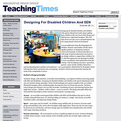 Designing for disabled children and SEN