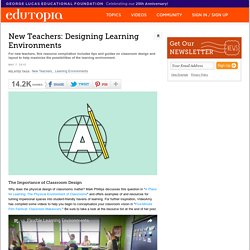 New Teachers: Designing Learning Environments