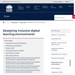 Designing inclusive digital learning environments