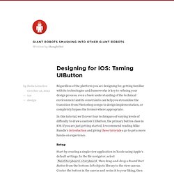 Designing for iOS: Taming UIButton