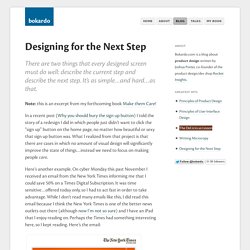 Designing for the Next Step
