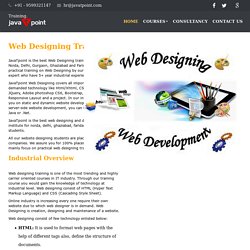 Web Designing Training in Noida, Delhi, Ghaziabad, Gurugram - JavaTpoint
