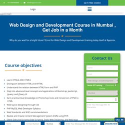 Web Designing Training in Mumbai - 100% Job Guaranteed, Request Demo