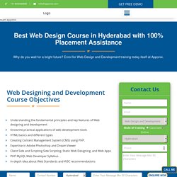 Web Designing Course in Hyderabad - Request Demo