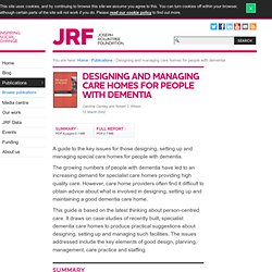 Designing and managing care homes for people with dementia