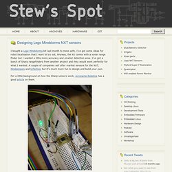 Designing Lego Mindstorms NXT sensors - Stew’s Spot