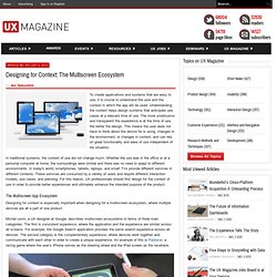 Designing for Context on Multiple Devices