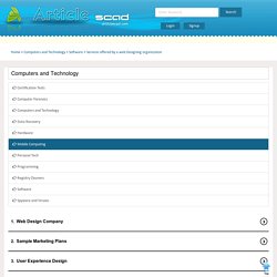 Services offered by a web Designing organization