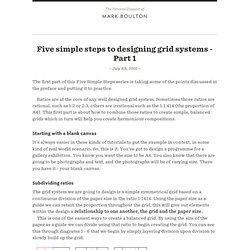 Five simple steps to designing grid systems - Part 1