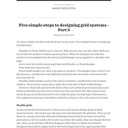 Five simple steps to designing grid systems - Part 5