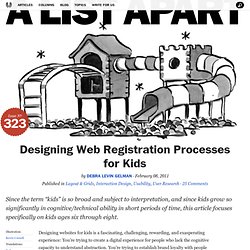 Designing Web Registration Processes for Kids