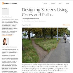 Designing Screens Using Cores and Paths