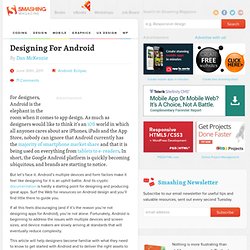 Designing For Android