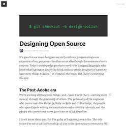 Designing Open Source — Words About Design