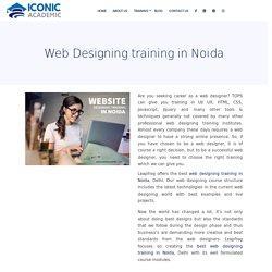 Web designing training institute in noida noida Uttar Pradesh