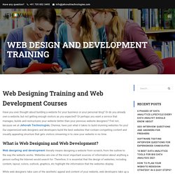 Web Designing Training in Chennai
