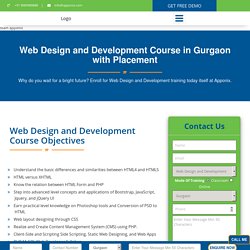 Web Designing Training in Gurgaon - 100% Job Guaranteed, Request Demo