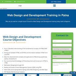 Web Designing Training in Patna - 100% Job Guaranteed, Request Demo