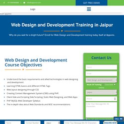 Web Designing Training in Jaipur - 100% Job Guaranteed, Request Demo