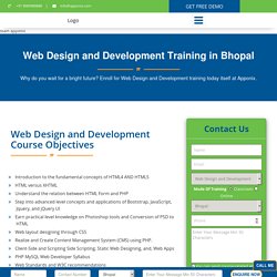 Web Designing Training in Bhopal - 100% Job Guaranteed, Request Demo