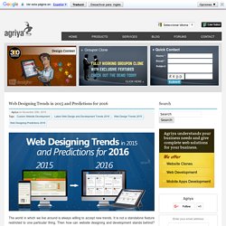 Web Designing Trends in 2015 and Predictions for 2016