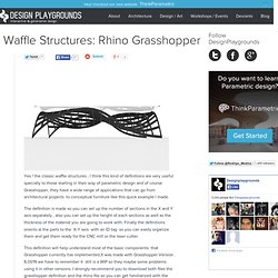 Archive » Waffle Structures: Rhino Grasshopper