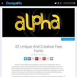 33 Unique And Creative Free Fonts