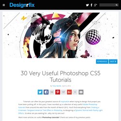 30 Very Useful Photoshop CS5 Tutorials