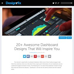 20+ Awesome Dashboard Designs That Will Inspire You