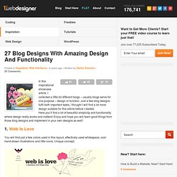 27 Blog Designs With Amazing Design And Functionality
