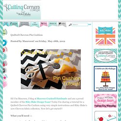 Quilted Chevron Pin Cushion