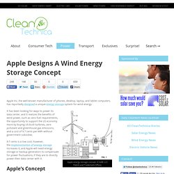 Apple Designs a Wind Energy Storage Concept