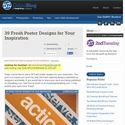 39 Fresh Poster Designs for Your Inspiration at DzineBlog