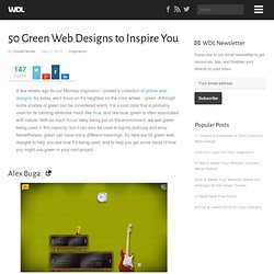 50 Green Web Designs to Inspire You