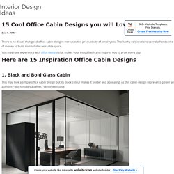 Office Cabin Designs