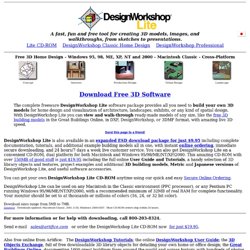 DesignWorkshop Lite - Free 3D home design, walkthrough, and rendering software