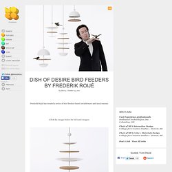 Dish of Desire Bird Feeders by Frederik Roijé