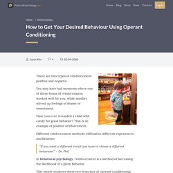 How to Get Your Desired Behaviour Using Operant Conditioning